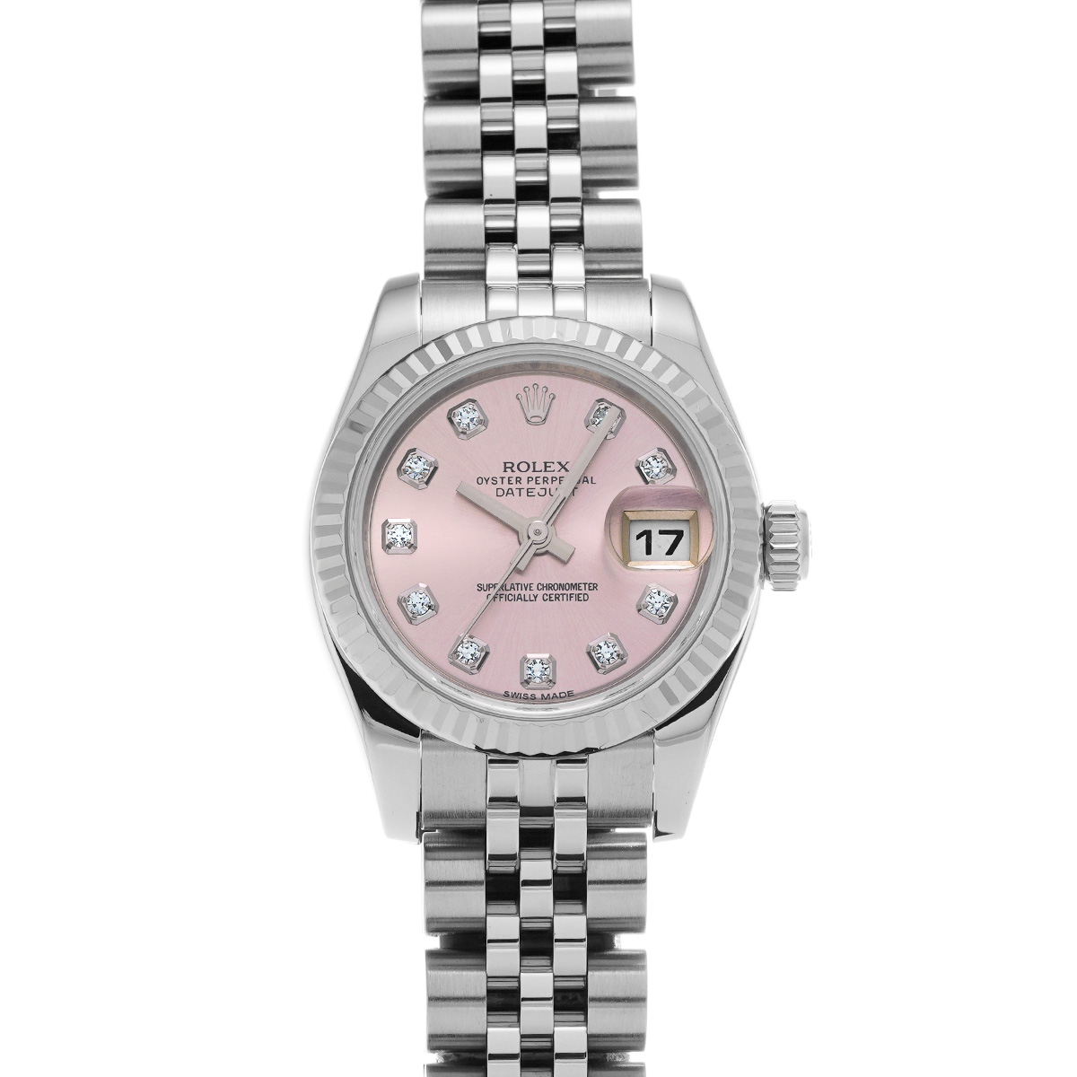 ロレックス デイトジャスト 179174G ピンク レディース 時計 【中古】【wristwatch】