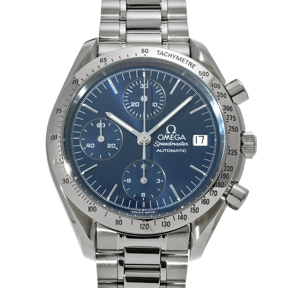 オメガ スピードマスター デイト 3511.80 ブルー メンズ 時計 【中古】【wristwatch】