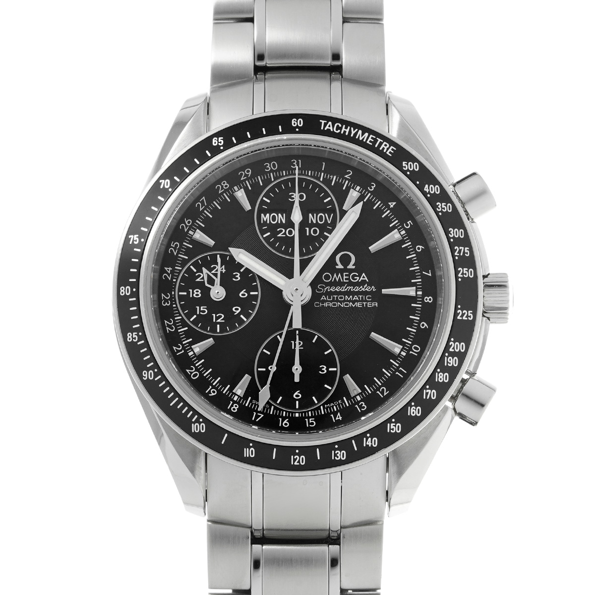 オメガ スピードマスター トリプルカレンダー 3220.50 ブラック メンズ 時計 【中古】【wristwatch】