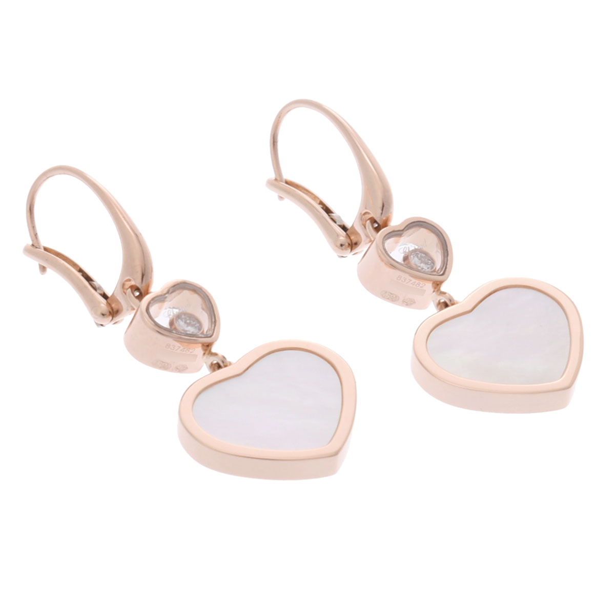 ショパール ハッピーハート ピアス ゴールド 837482-5310 K18ピンク