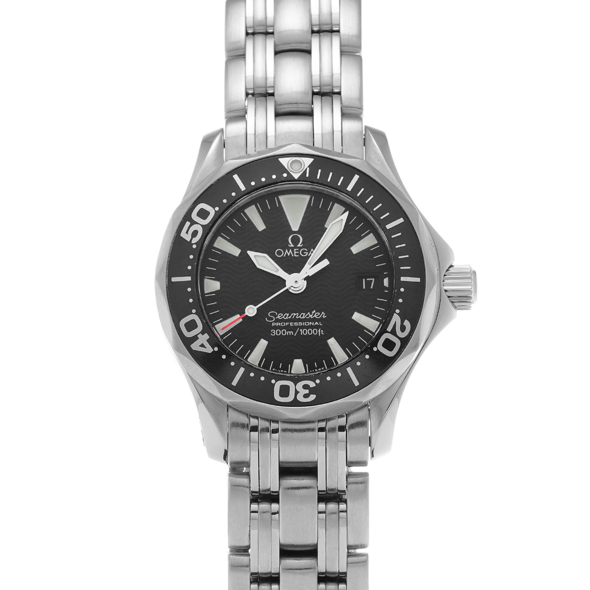 オメガ シーマスター プロ 300 ダイバー ブラック レディース 腕時計 美品 オメガ シーマスター プロフェッショナル 300 2284.50 ブラック