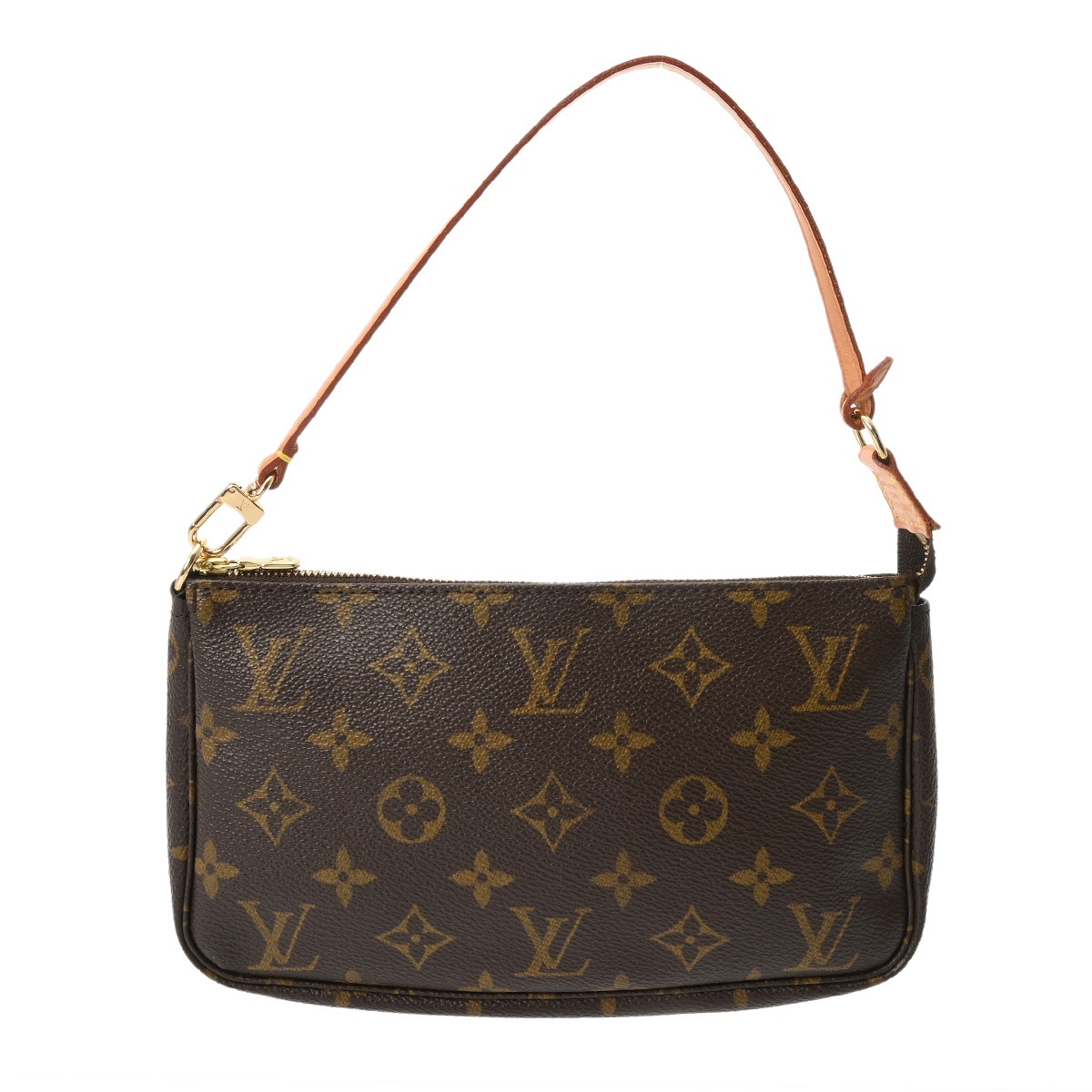 【良品】ルイヴィトン モノグラム ポシェット アクセソワール M51980 ルイ ヴィトン モノグラム ポシェット アクセソワール ブラウン M51980