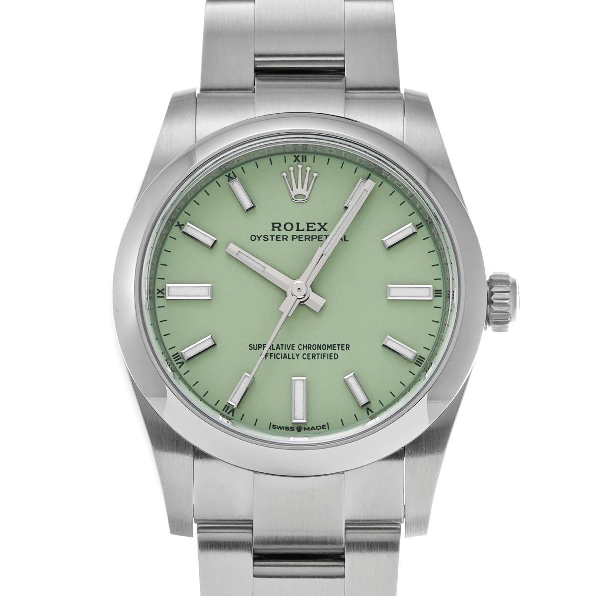 ロレックス オイスターパーペチュアル 34 124200 ピスタチオ ユニセックス 時計 【中古】【wristwatch】