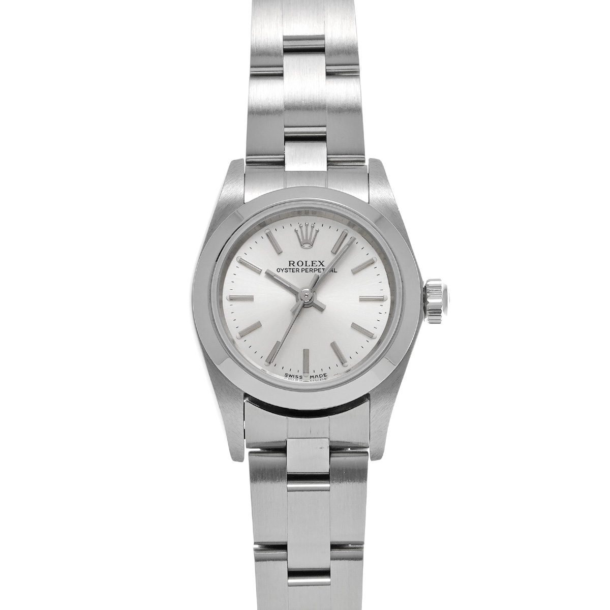 ロレックス オイスターパーペチュアル 76080 シルバー レディース 時計 【中古】【wristwatch】