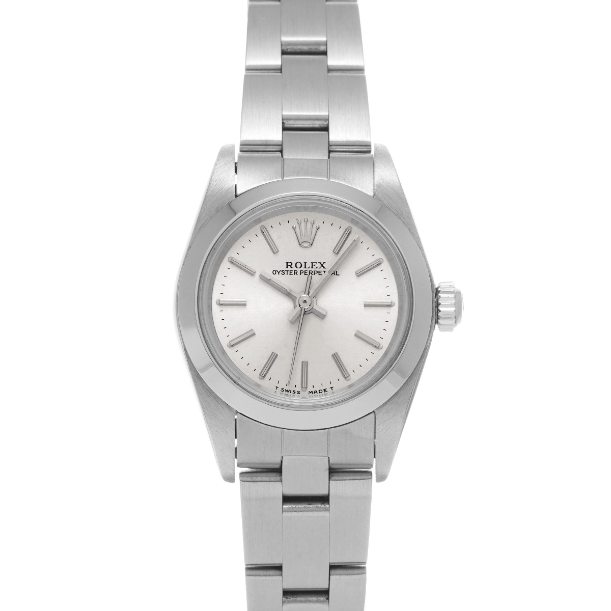 ロレックス オイスターパーペチュアル 76080 シルバー レディース 時計 【中古】【wristwatch】