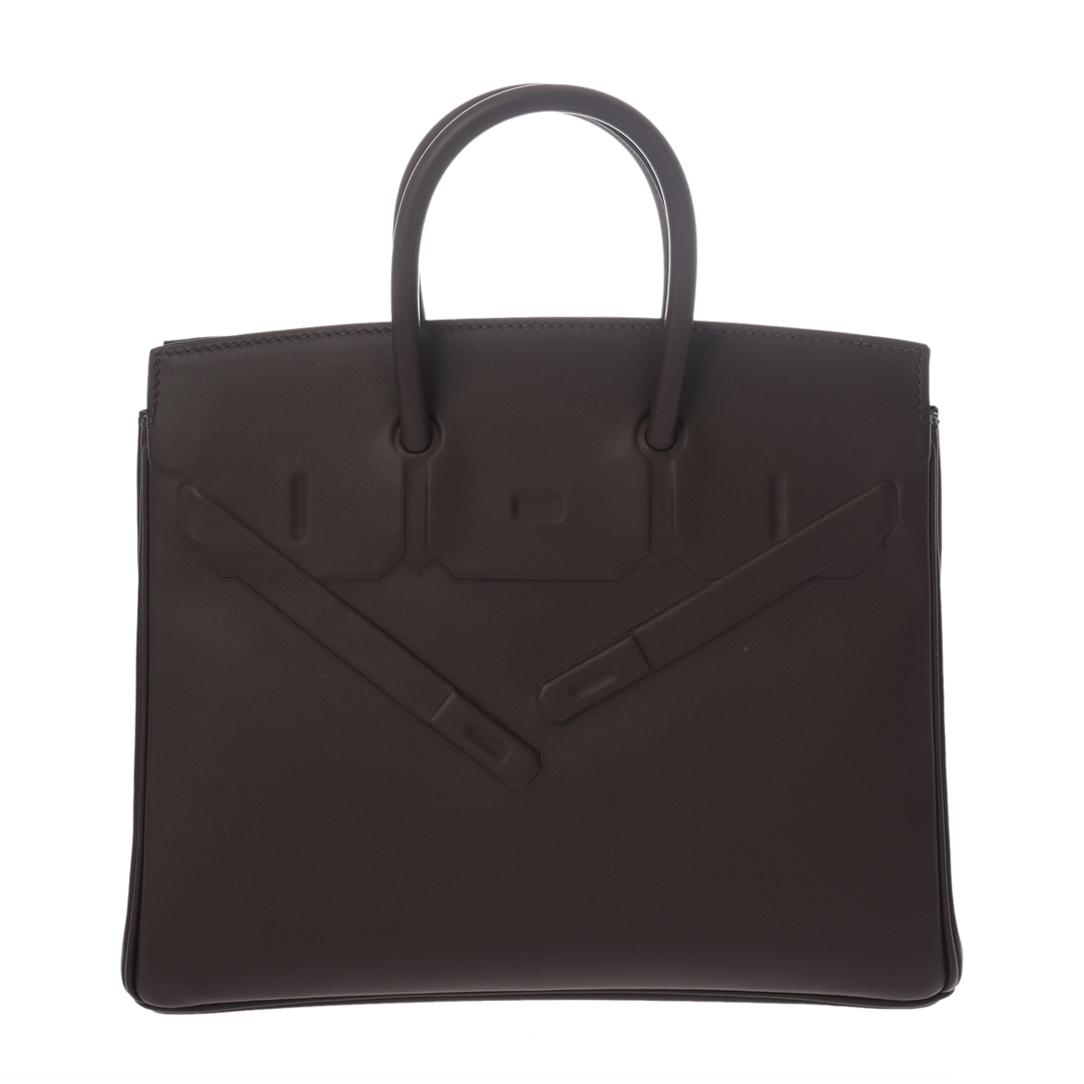 エルメス バーキン 25 シャドウ ルージュセリエ ヴォースイフト レディース バッグ 【中古】【bag】