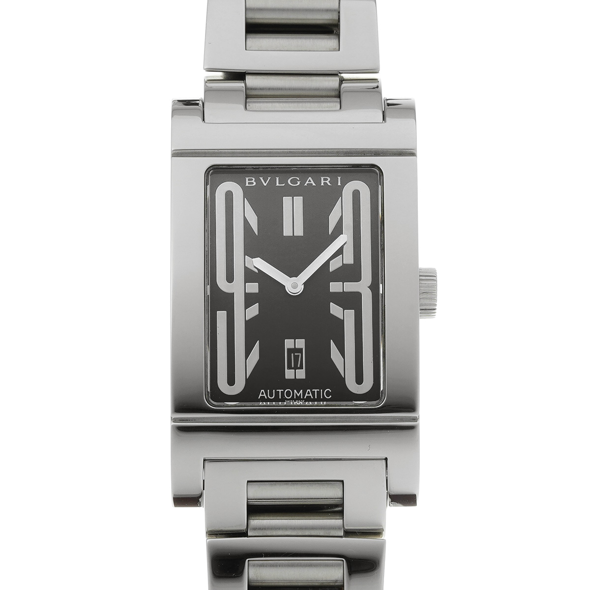 ブルガリ レッタンゴロ RT45S ブラック メンズ 時計 【中古