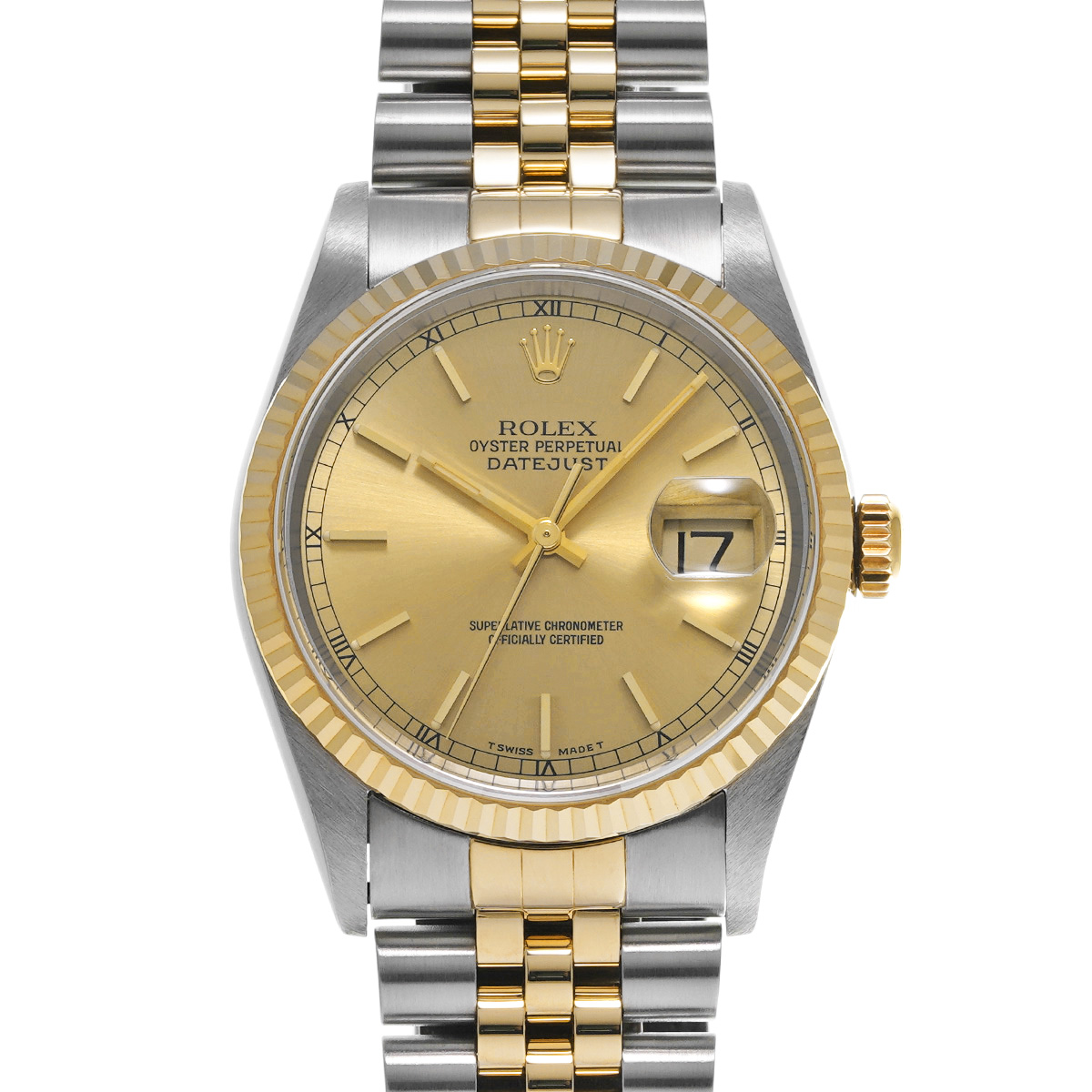 ロレックス デイトジャスト 16233 シャンパン メンズ 時計 【中古】【wristwatch】