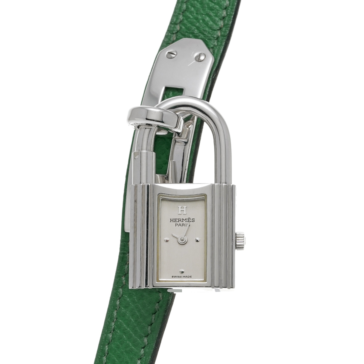 エルメス HERMES ケリーウォッチ KE1.210 エルメス ケリーウォッチ KE1.210 シルバー レディース 時計 【中古