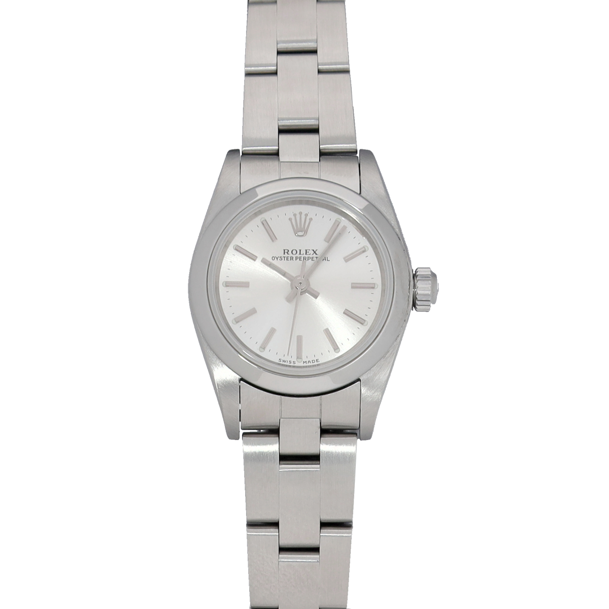 ロレックス オイスターパーペチュアル 76080 シルバー レディース 時計 【中古】【wristwatch】