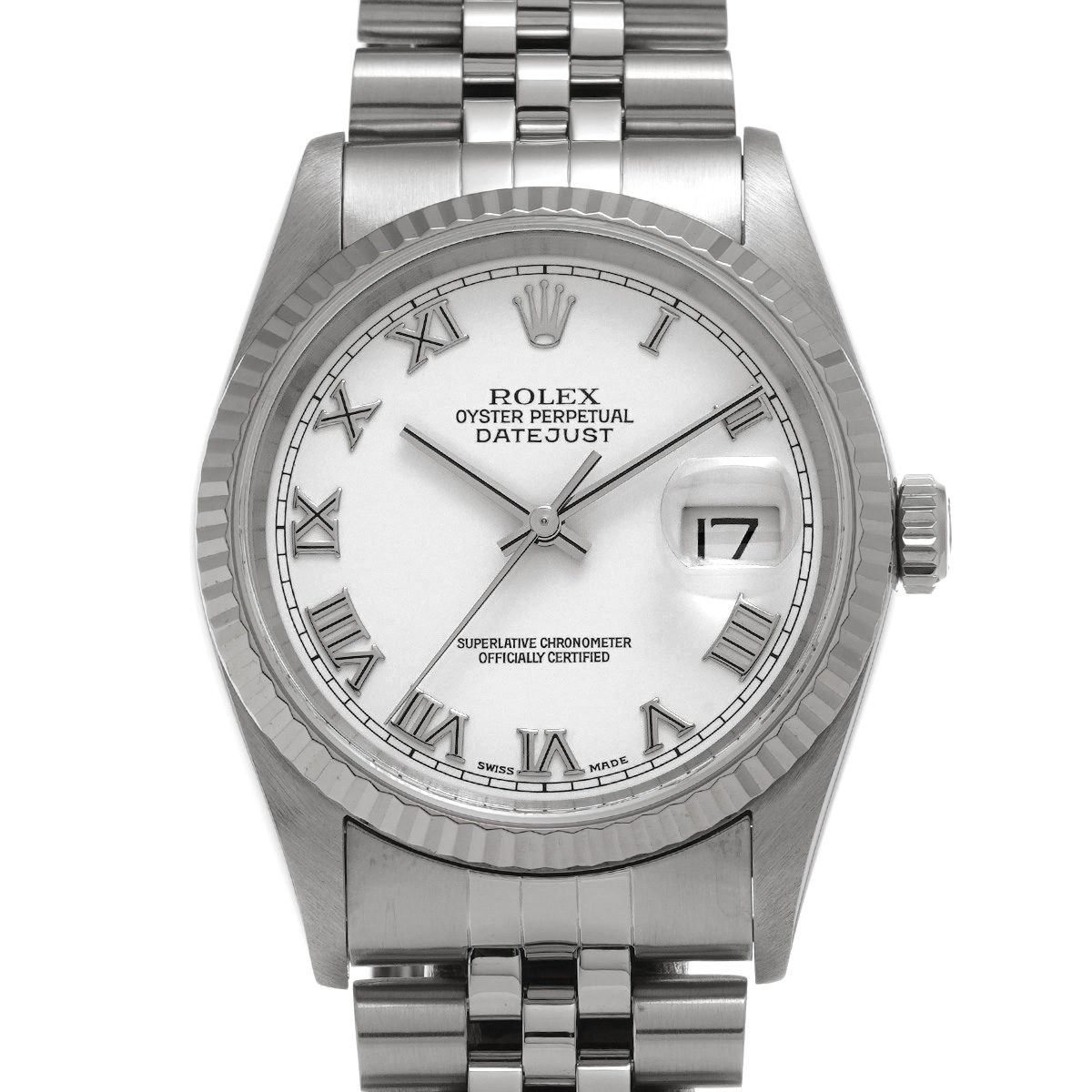 ロレックス デイトジャスト 16234 ホワイト メンズ 時計 【中古】【wristwatch】