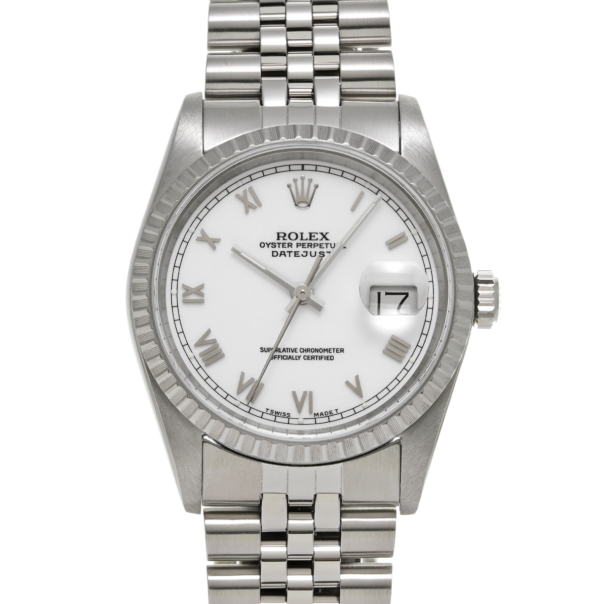 ロレックス デイトジャスト 16220 ホワイト メンズ 時計 【中古】【wristwatch】