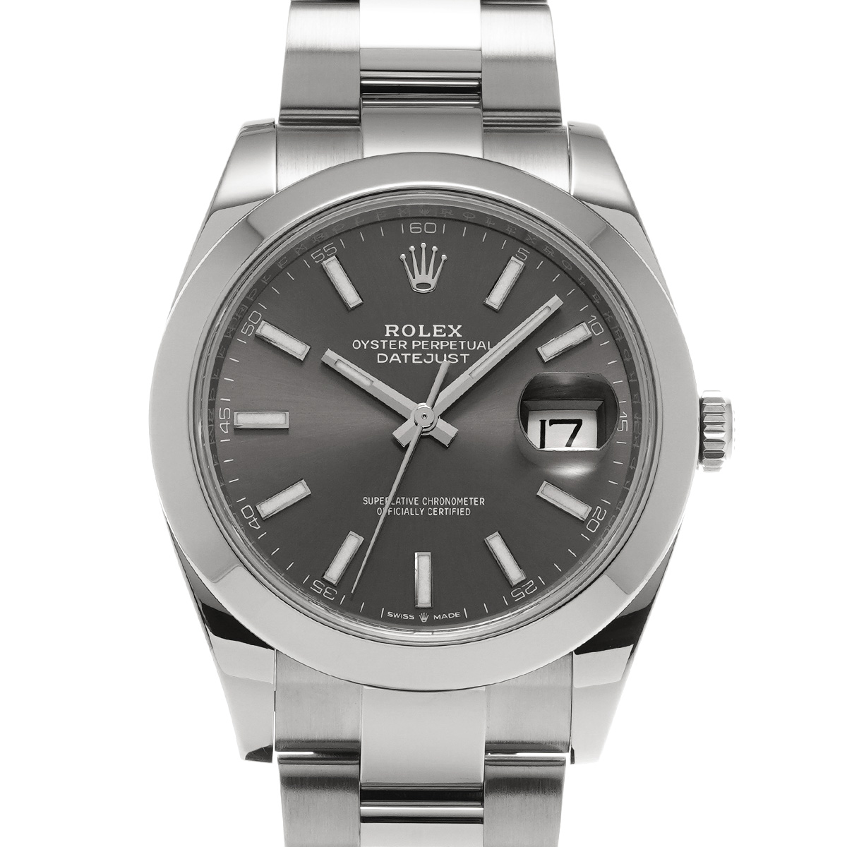 ロレックス デイトジャスト 41 126300 スレート メンズ 時計 【中古】【wristwatch】