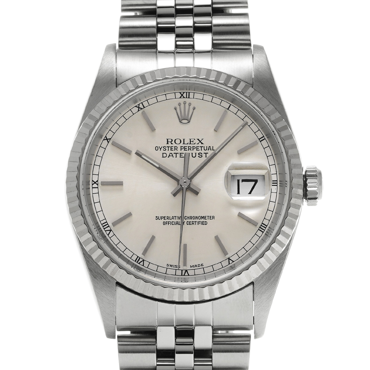 ロレックス デイトジャスト 16234 シルバー メンズ 時計 【中古】【wristwatch】