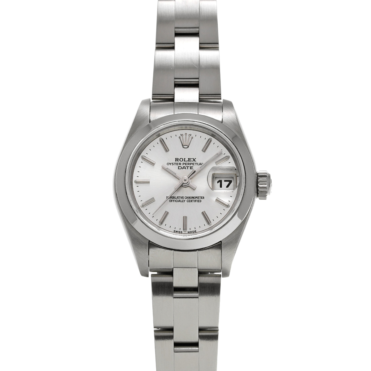 ロレックス オイスターパーペチュアル デイト 79160 シルバー レディース 時計 【中古】【wristwatch】