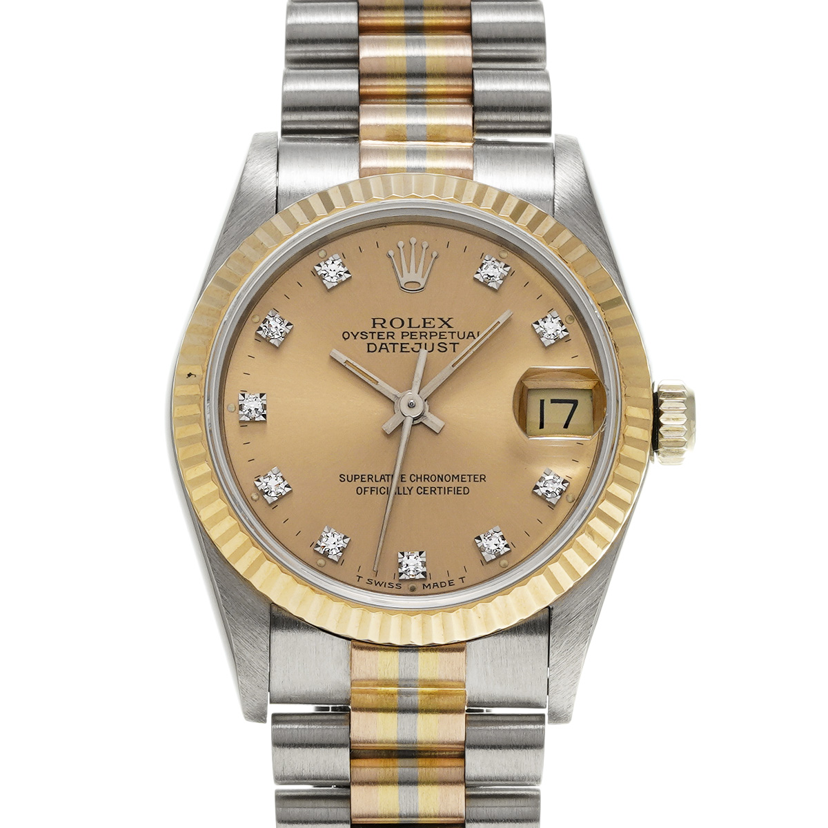 ロレックス デイトジャスト トリドール 68279GBIC コパー ユニセックス 時計 【中古】【wristwatch】