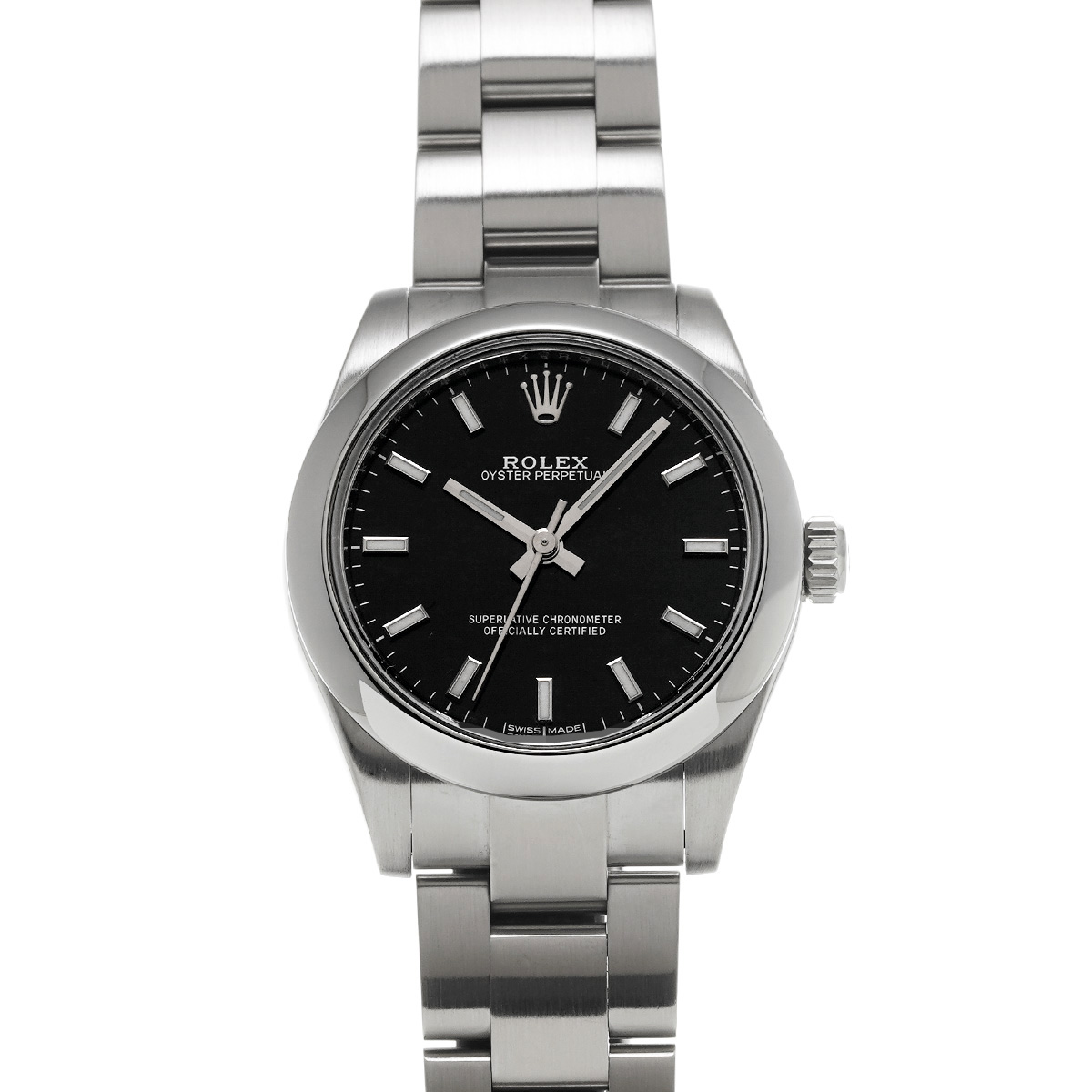 ロレックス オイスターパーペチュアル 177200 ブラック ユニセックス 時計 【中古】【wristwatch】