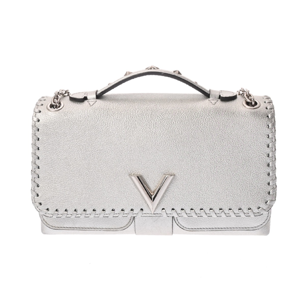 LOUIS VUITTON ルイヴィトン M43201 ヴェリーチェーン ショルダーバッグ カーフ レディース [中古] ルイ ヴィトン ヴェリー チェーンバッグ シルバー M43201 カーフ