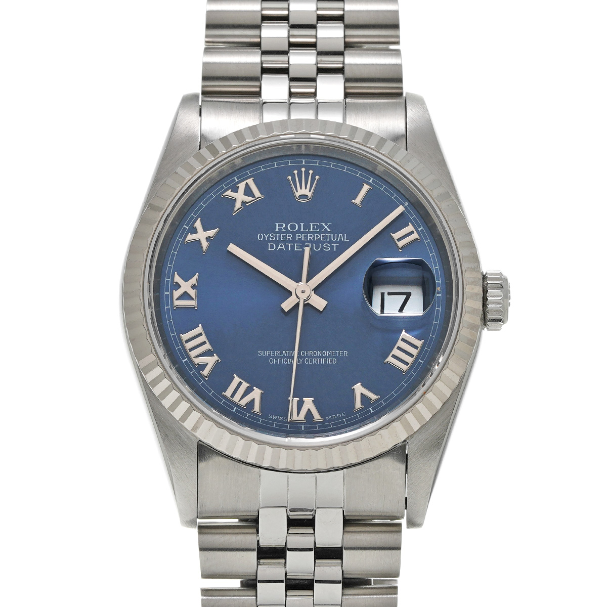 ロレックス デイトジャスト 16234 ブルー メンズ 時計 【中古】【wristwatch】