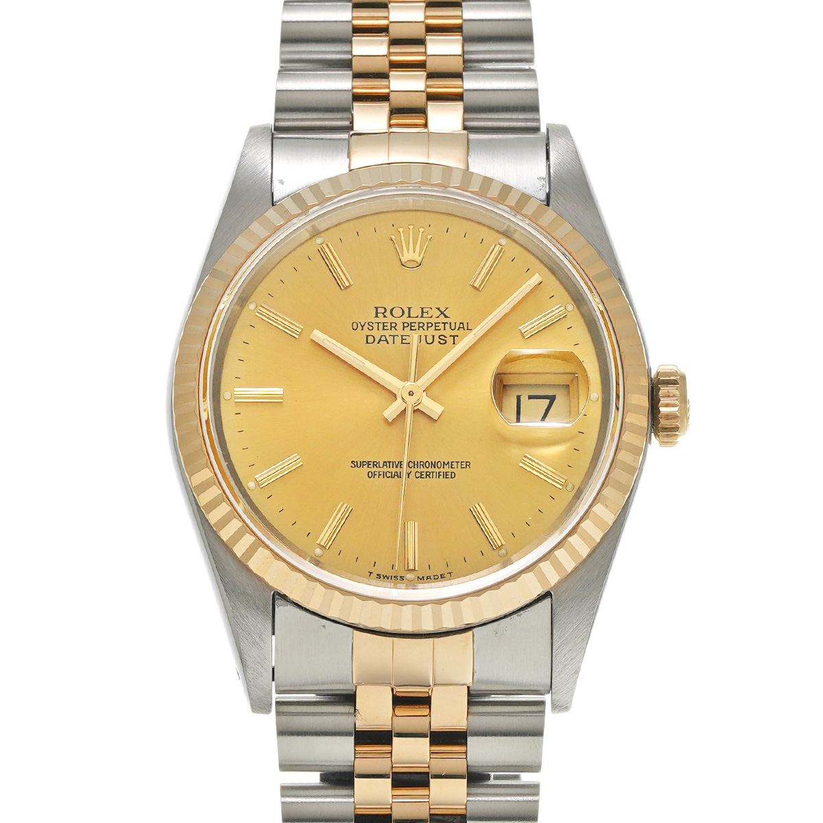 ロレックス デイトジャスト 36 16233 シャンパン メンズ 時計 【中古】【wristwatch】