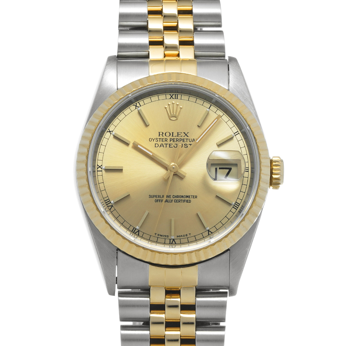 ロレックス デイトジャスト 36 16233 シャンパン メンズ 時計 【中古】【wristwatch】