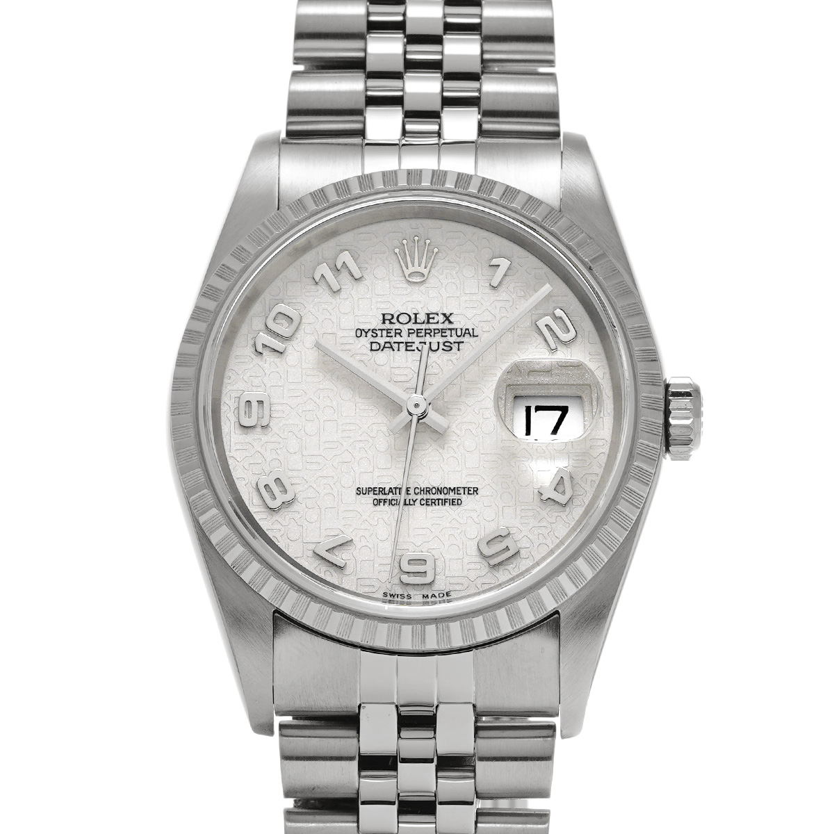 ロレックス デイトジャスト 36 16220 アイボリーコンピュータ メンズ 時計 【中古】【wristwatch】