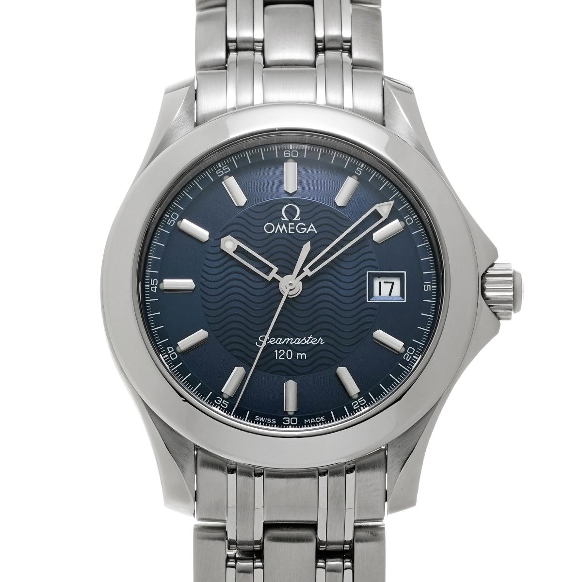 オメガ シーマスター 120 クォーツ 2511.81 ブルー メンズ 時計 【中古