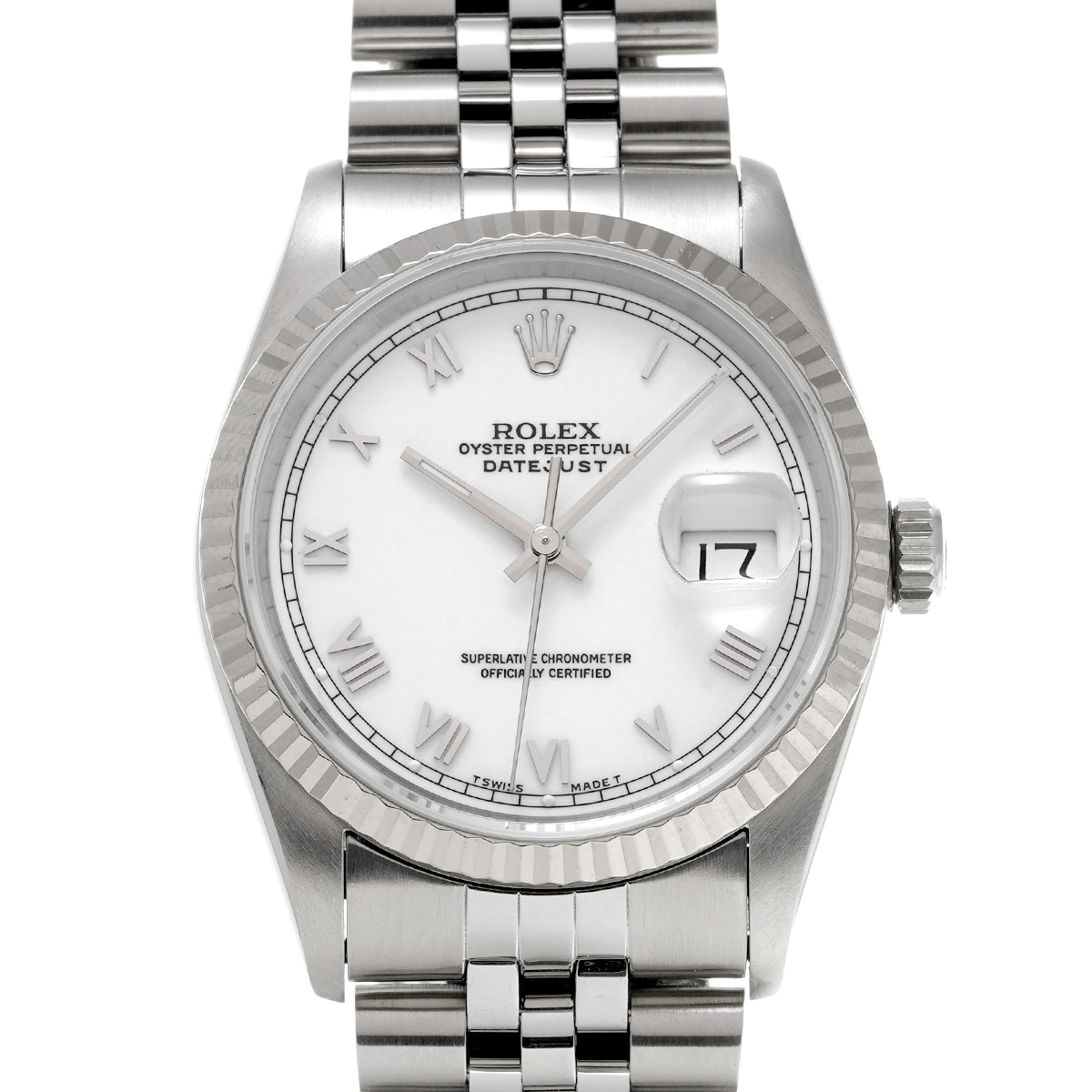 ロレックス デイトジャスト 36 16234 ホワイト メンズ 時計 【中古】【wristwatch】
