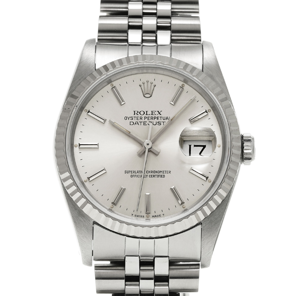 ロレックス デイトジャスト 36 16234 シルバー メンズ 時計 【中古】【wristwatch】