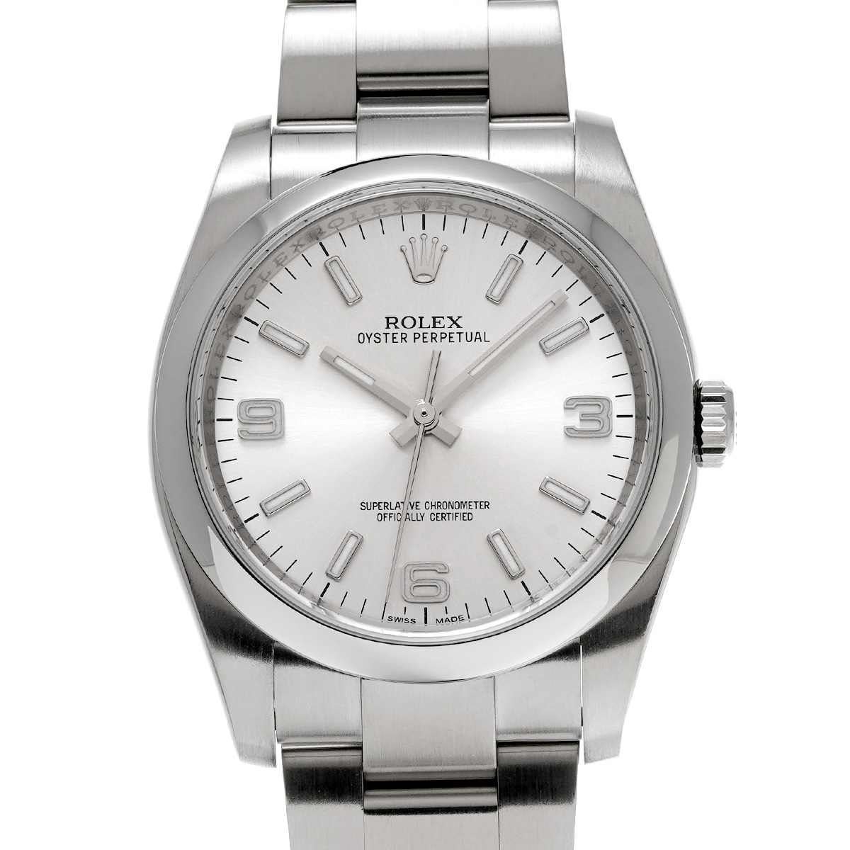 ロレックス オイスターパーペチュアル 116000 シルバー メンズ 時計 【中古】【wristwatch】