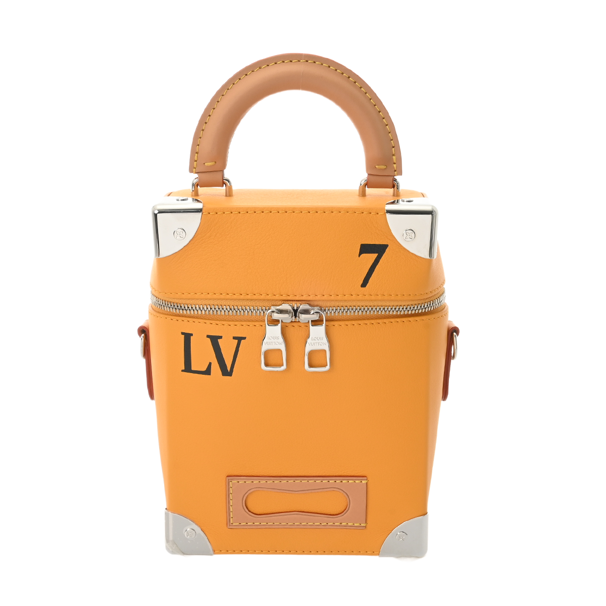 中古 ルイ ヴィトン LOUIS VUITTON M59666 ユニセックス ショルダーバッグ サフラン カーフ ルイ ヴィトン ヴェルティカル ボックス トランク 2WAY サフラン