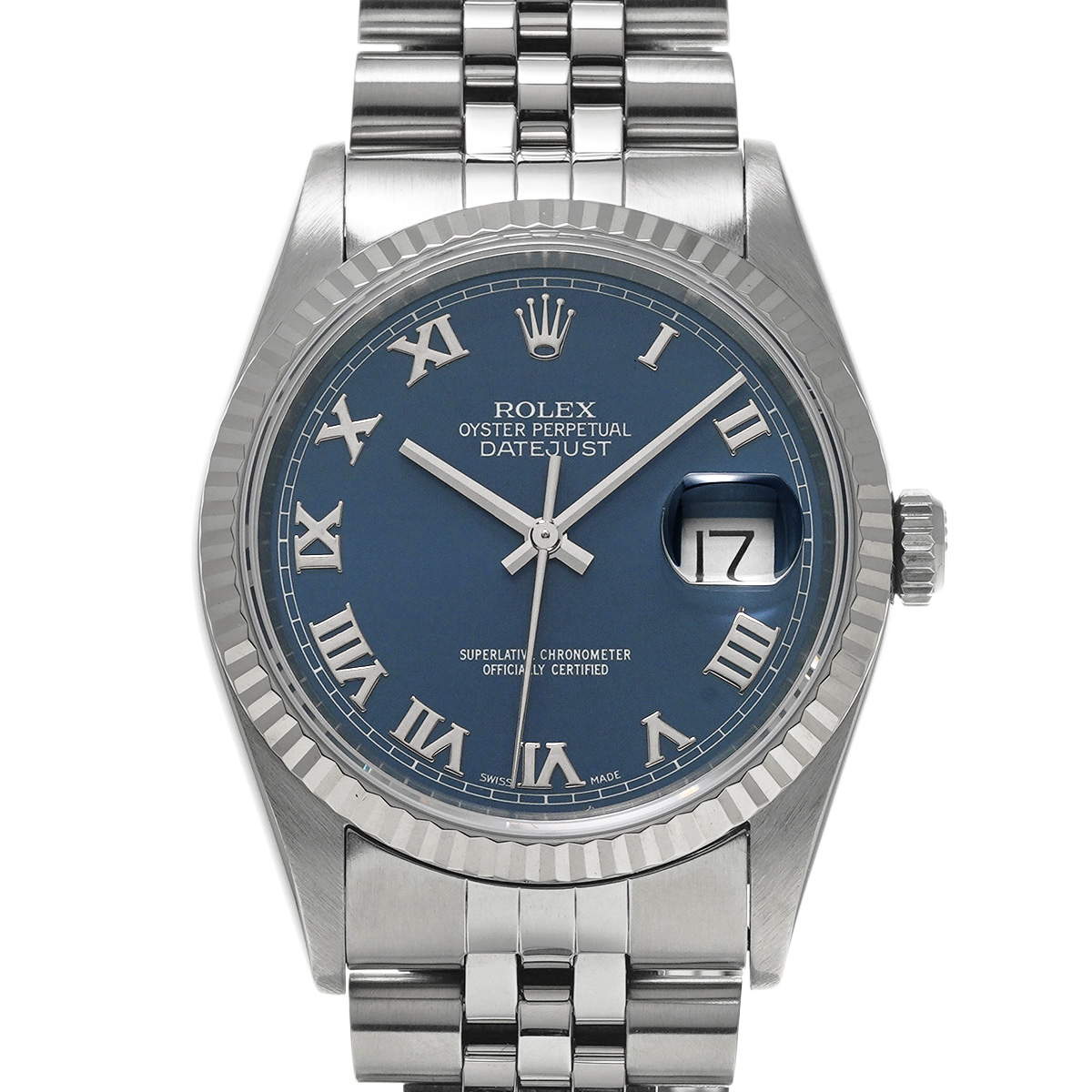 ロレックス デイトジャスト 16234 ブルー メンズ 時計 【中古】【wristwatch】