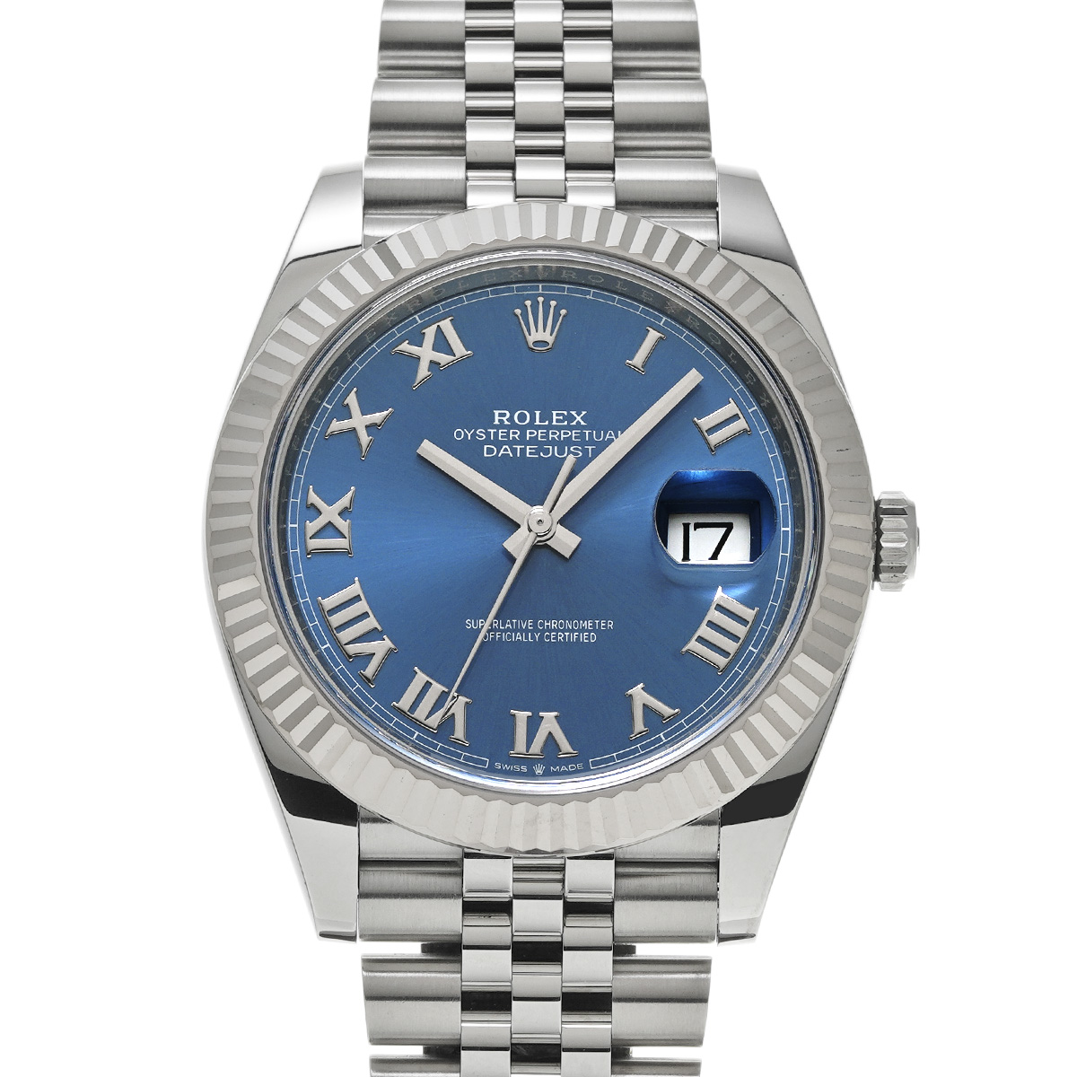 ロレックス デイトジャスト 36 126234 アズーロブルー メンズ 時計 【中古】【wristwatch】