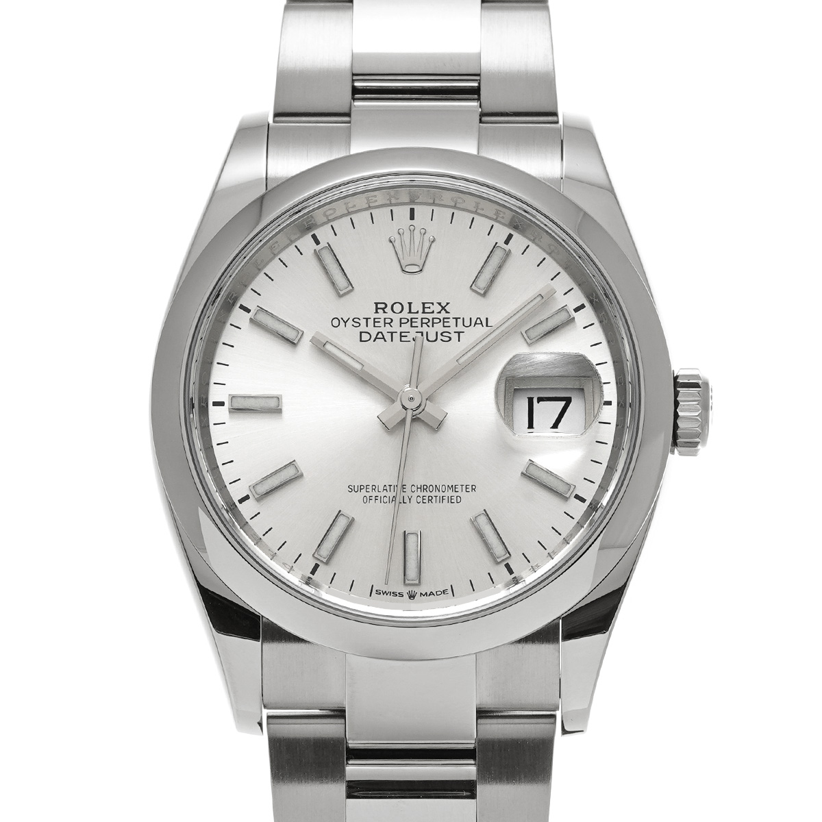 ロレックス デイトジャスト 36 126200 シルバー メンズ 時計 【中古】【wristwatch】