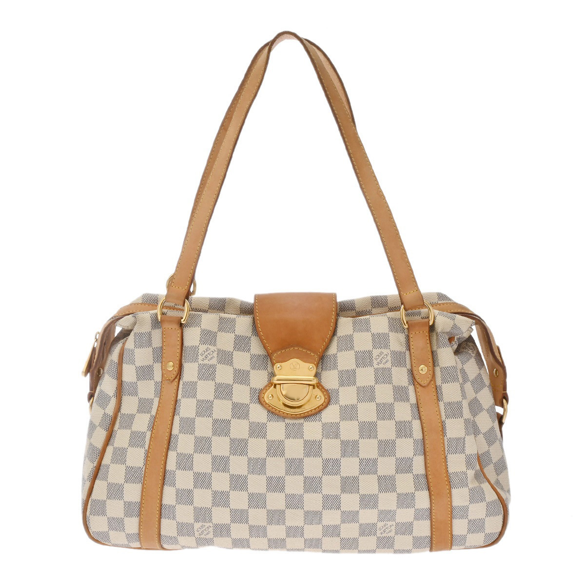 【LOUIS VUITTON】 ルイ・ヴィトン N42221 ダミエアズール ルイ ヴィトン ダミエアズール ストレーザ GM ホワイト N42221 ダミエ