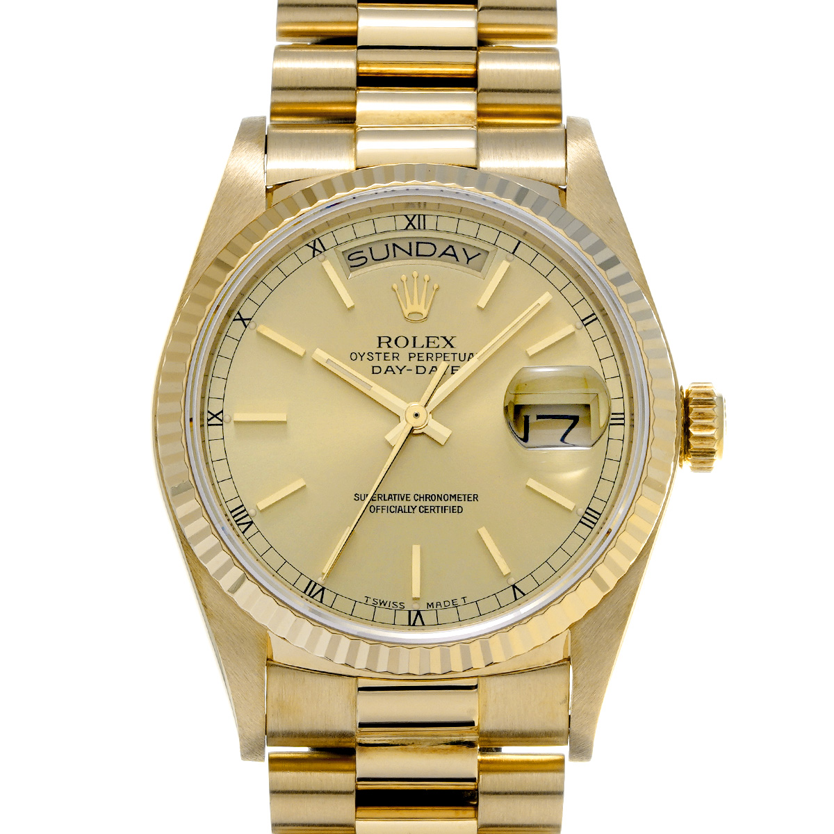 ロレックス ROLEX デイデイト 18038 シャンパン 腕時計 ロレックス デイデイト 18038 シャンパン メンズ 時計 【中古