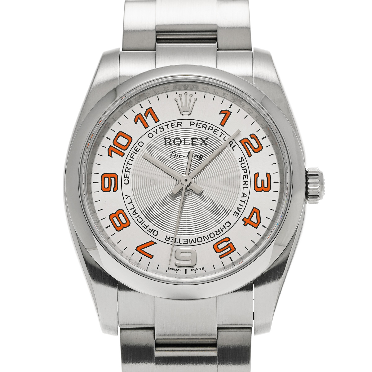 ロレックス エアキング 114200 シルバーコンセントリック メンズ 時計 【中古】【wristwatch】