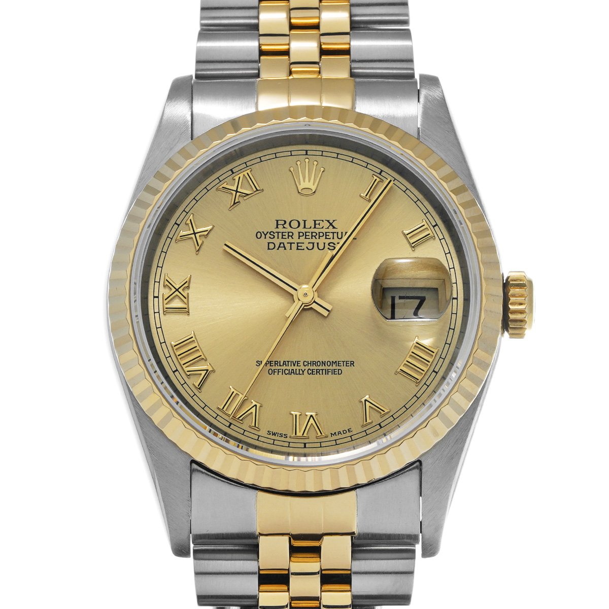 ロレックス デイトジャスト 36 16233 シャンパン メンズ 時計 【中古】【wristwatch】