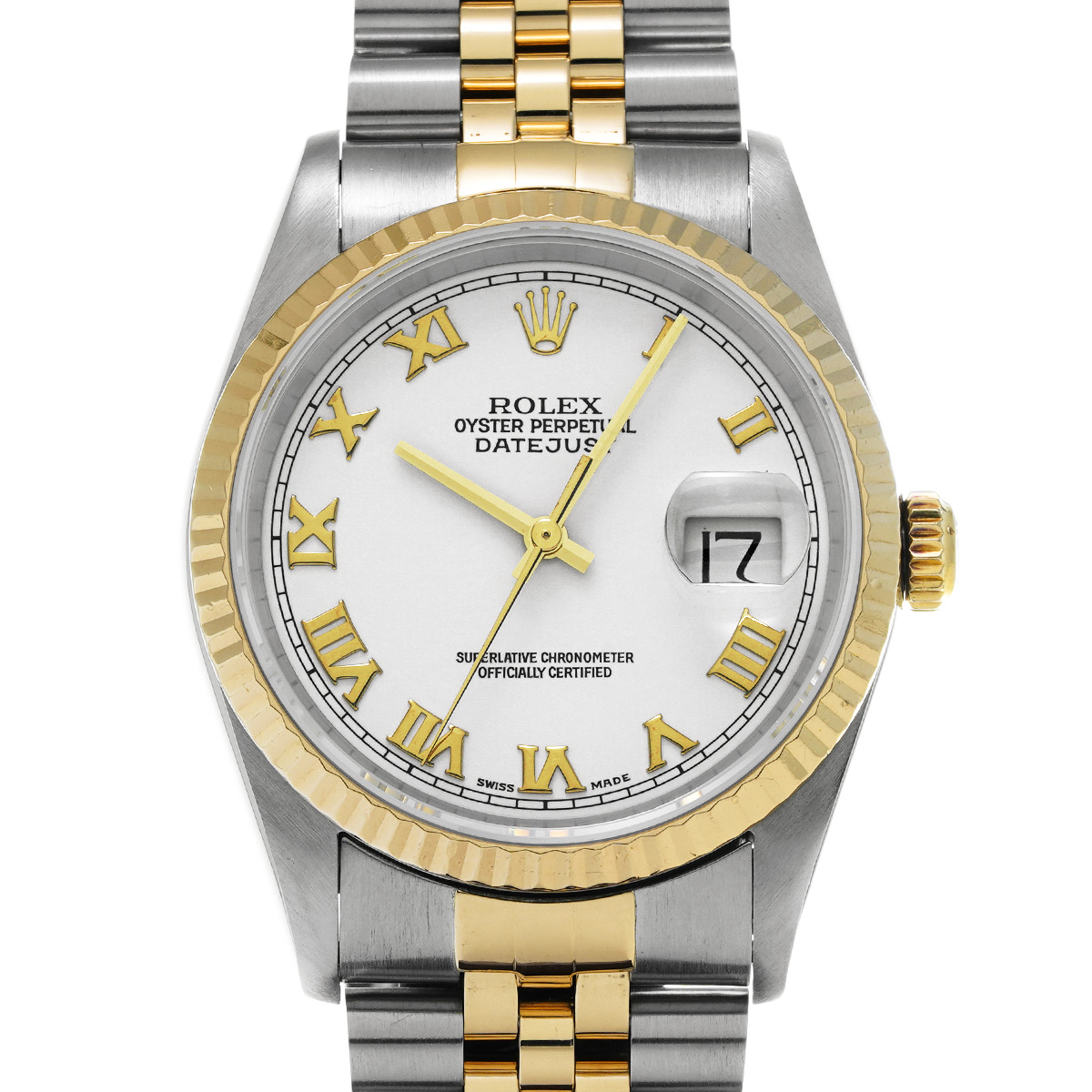 ロレックス デイトジャスト 16233 ホワイト メンズ 時計 【中古】【wristwatch】