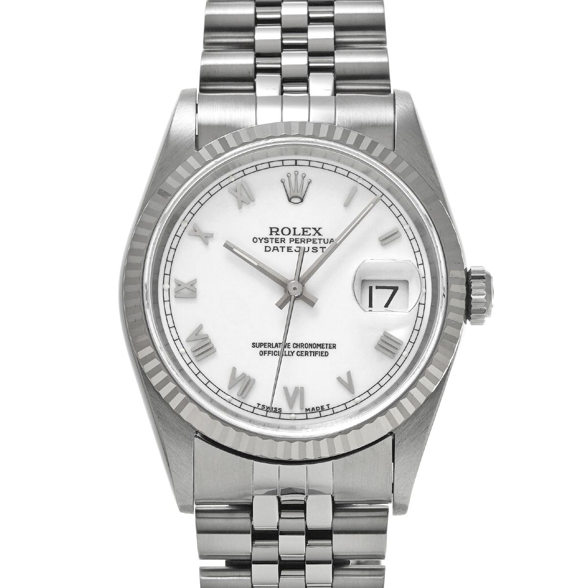 ロレックス デイトジャスト 16234 ホワイト メンズ 時計 【中古】【wristwatch】