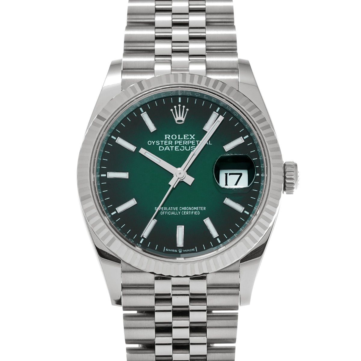ロレックス デイトジャスト 36 126234 グリーンオンブレ メンズ 時計 【中古】【wristwatch】
