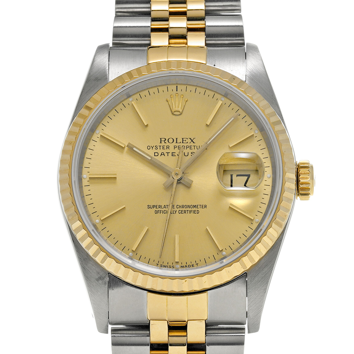 ロレックス デイトジャスト 16233 シャンパン メンズ 時計 【中古】【wristwatch】