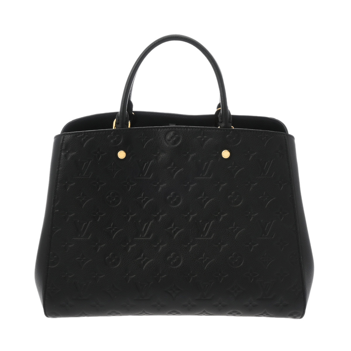 ルイ ヴィトン モノグラムアンプラント モンテーニュ GM ノワール M41069 レザー レディース バッグ 【中古】【bag】