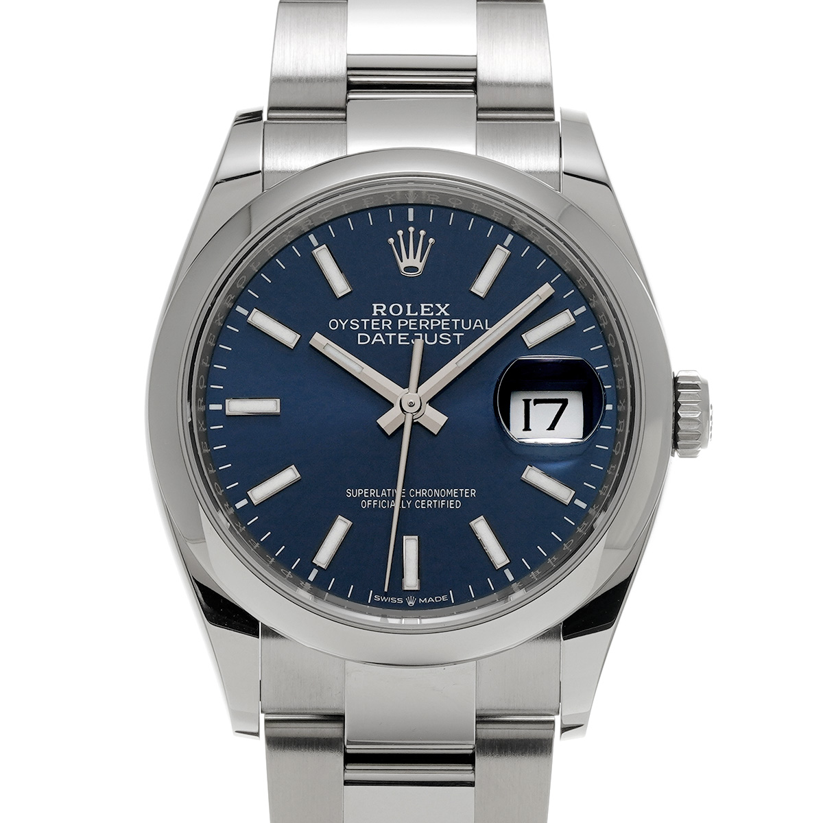 ロレックス デイトジャスト 36 126200 ブライトブルー メンズ 時計 【中古】【wristwatch】