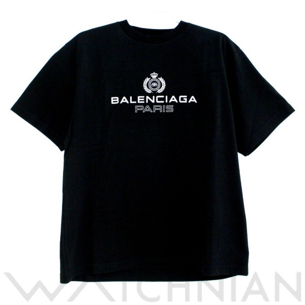 バレンシアガ / BALENCIAGA クルーネック Tシャツ コットン ブラック