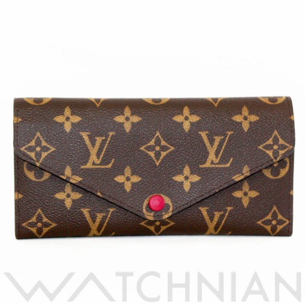 ルイ ヴィトン / LOUIS VUITTON モノグラム ポルトフォイユ・ジョゼフィーヌ　モノグラム　ルージュ　M60139  ポルトフォイユ・ジョゼフィーヌ ルージュ M60139 PVC/レザー レディース 財布 【未使用】【purse】