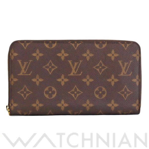 ルイ ヴィトン / LOUIS VUITTON モノグラム ジッピー・オーガナイザー　モノグラム　M62581　　トラベルケース　ラウンドファスナー長  ジッピー・オーガナイザー ブラウン/ゴールド金具 M62581 モノグラムキャンバス/レザー レディース 財布 【未使用】【purs