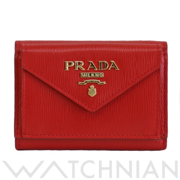 【新品未使用】01 PRADA プラダ　コンパクトウォレット　三つ折り財布