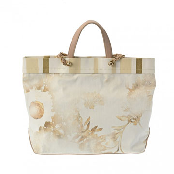 シャネル 2WAY チェーントート ベージュ キャンバス/レザー レディース バッグ 【bag】