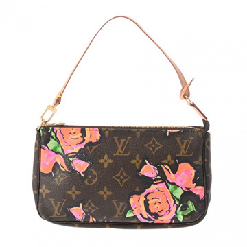 ルイヴィトン モノグラムローズ ポシェット アクセソワール ブラウン M48615 モノグラムキャンバス レディース 【bag】